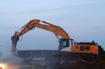 Demolition highway overpass Berkelaar