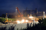 Demolition highway overpass Berkelaar